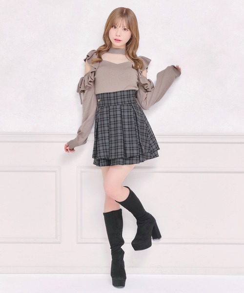 apres jour（アプレジュール）の「デコルテチュールニット（ニット/セーター・レディース・ブラック/アイボリー/グレイッシュベージュ・フリー/X-LARGE）」の19枚目の写真