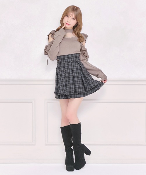 apres jour（アプレジュール）の「デコルテチュールニット（ニット/セーター・レディース・ブラック/アイボリー/グレイッシュベージュ・フリー/X-LARGE）」の18枚目の写真