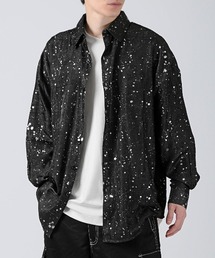 revertical | revertical(リバーティカル)ラメペイントプリント長袖シャツ(シャツ/ブラウス)