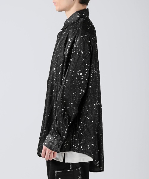 revertical(リバーティカル)の「revertical(リバーティカル)ラメペイントプリント長袖シャツ(シャツ/ブラウス・メンズ・グレー/ブラック・L/M)」の7枚目の写真