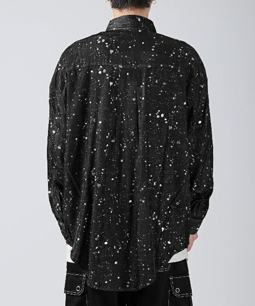 revertical(リバーティカル)の「revertical(リバーティカル)ラメペイントプリント長袖シャツ(シャツ/ブラウス・メンズ・グレー/ブラック・L/M)」の8枚目の写真