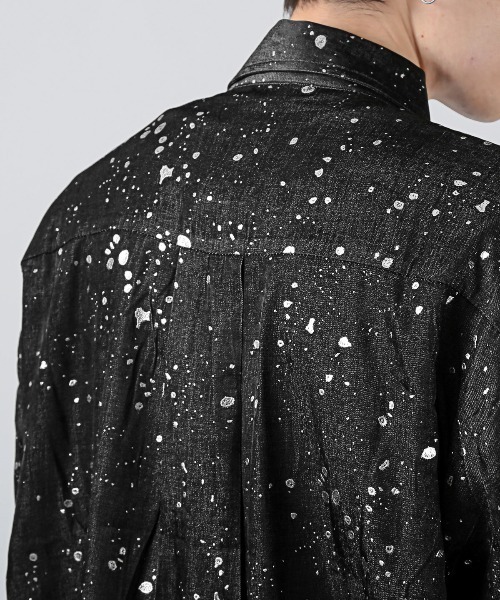 revertical(リバーティカル)の「revertical(リバーティカル)ラメペイントプリント長袖シャツ(シャツ/ブラウス・メンズ・グレー/ブラック・L/M)」の10枚目の写真