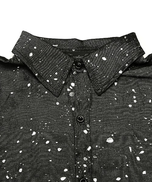 revertical(リバーティカル)の「revertical(リバーティカル)ラメペイントプリント長袖シャツ(シャツ/ブラウス・メンズ・グレー/ブラック・L/M)」の13枚目の写真