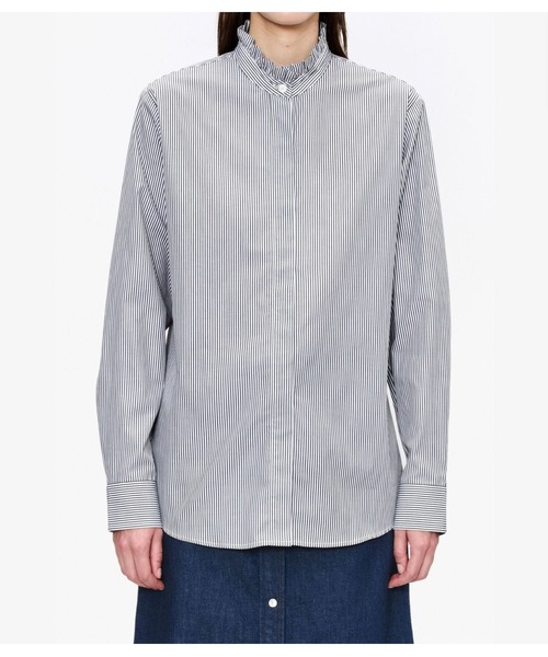 A.P.C.(アーペーセー)の「BLOUSE A COL VOLANTE(シャツ/ブラウス・レディース・ブラック系その他・38/36/34)」の4枚目の写真