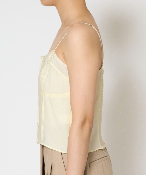 BABYLONE（バビロン）の「シアービスチェ（キャミソール・レディース・アイボリー/ブラック・フリー）」の7枚目の写真