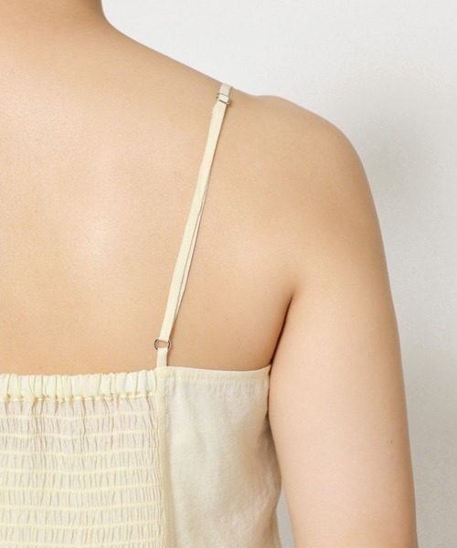 BABYLONE（バビロン）の「シアービスチェ（キャミソール・レディース・アイボリー/ブラック・フリー）」の19枚目の写真