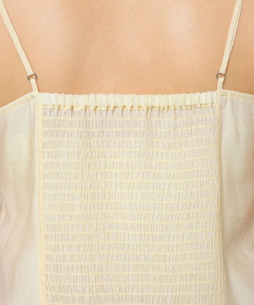 BABYLONE（バビロン）の「シアービスチェ（キャミソール・レディース・アイボリー/ブラック・フリー）」の14枚目の写真