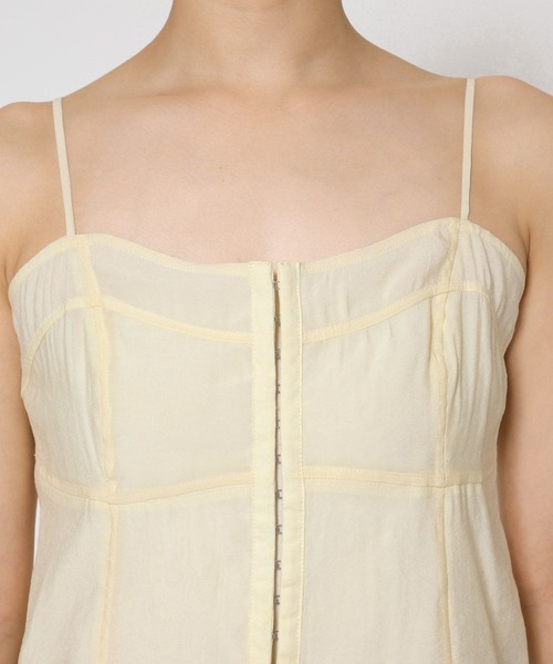 BABYLONE（バビロン）の「シアービスチェ（キャミソール・レディース・アイボリー/ブラック・フリー）」の22枚目の写真