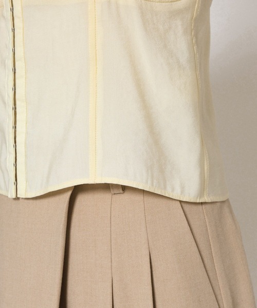 BABYLONE（バビロン）の「シアービスチェ（キャミソール・レディース・アイボリー/ブラック・フリー）」の3枚目の写真