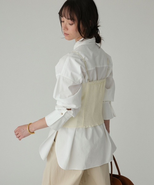 BABYLONE（バビロン）の「シアービスチェ（キャミソール・レディース・アイボリー/ブラック・フリー）」の18枚目の写真