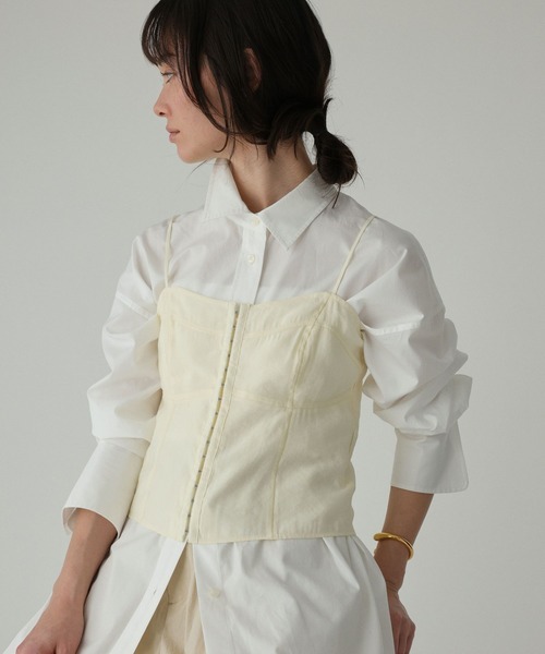 BABYLONE（バビロン）の「シアービスチェ（キャミソール・レディース・アイボリー/ブラック・フリー）」の15枚目の写真