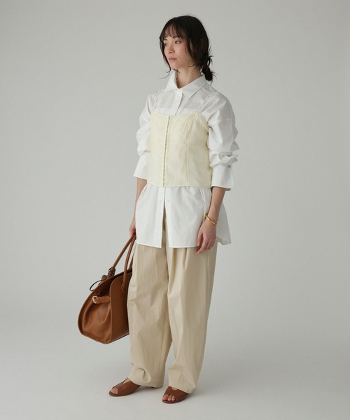 BABYLONE（バビロン）の「シアービスチェ（キャミソール・レディース・アイボリー/ブラック・フリー）」の5枚目の写真