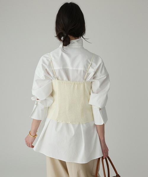 BABYLONE（バビロン）の「シアービスチェ（キャミソール・レディース・アイボリー/ブラック・フリー）」の9枚目の写真