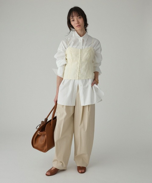 BABYLONE（バビロン）の「シアービスチェ（キャミソール・レディース・アイボリー/ブラック・フリー）」の13枚目の写真