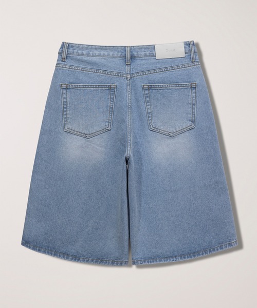 DUNST（ダンスト）の「【DUNST】デニムショーツ RELAXED BERMUDA DENIM SHORTS（デニムパンツ・レディース・インディゴブルー/ライトブルー・M/S）」の3枚目の写真