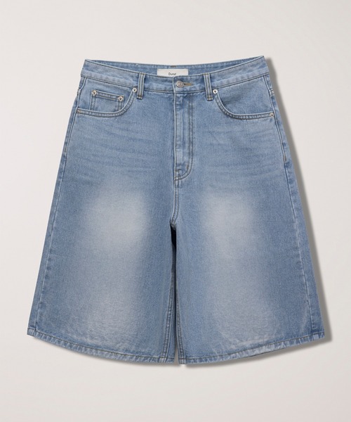 DUNST（ダンスト）の「【DUNST】デニムショーツ RELAXED BERMUDA DENIM SHORTS（デニムパンツ・レディース・インディゴブルー/ライトブルー・M/S）」の13枚目の写真