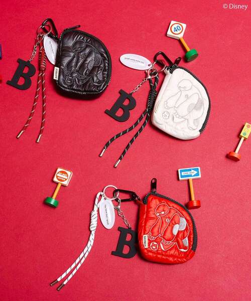 AMERICAN HOLIC（アメリカンホリック）の「【BAYMAX】パフィーポーチ（ポーチ・レディース・ホワイト/ブラック/レッド・FREE）」の4枚目の写真