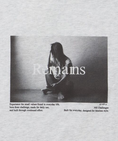 FFEIN(フェイン)の「【FFEIN(フェイン)】モノトーンフォトプリントショート丈Tシャツ / Tシャツ クルーネック 半袖 プリント フォト 【短丈】(Tシャツ/カットソー・メンズ・ブラック/アッシュグレー/ホワイト・LARGE/MEDIUM/SMALL)」の5枚目の写真