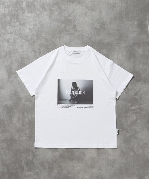 FFEIN(フェイン)の「【FFEIN(フェイン)】モノトーンフォトプリントショート丈Tシャツ / Tシャツ クルーネック 半袖 プリント フォト 【短丈】(Tシャツ/カットソー・メンズ・ブラック/アッシュグレー/ホワイト・LARGE/MEDIUM/SMALL)」の7枚目の写真