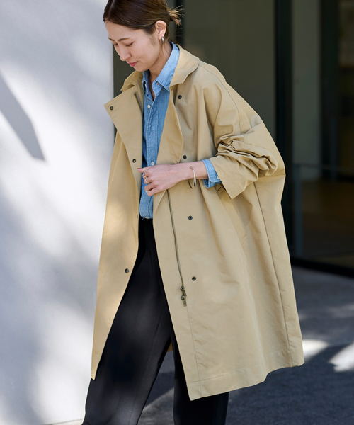 FRAMeWORK（フレームワーク）の「≪追加≫撥水ポンチョトレンチコート 2（その他アウター・レディース・ブラック/ベージュ・36/38）」の9枚目の写真