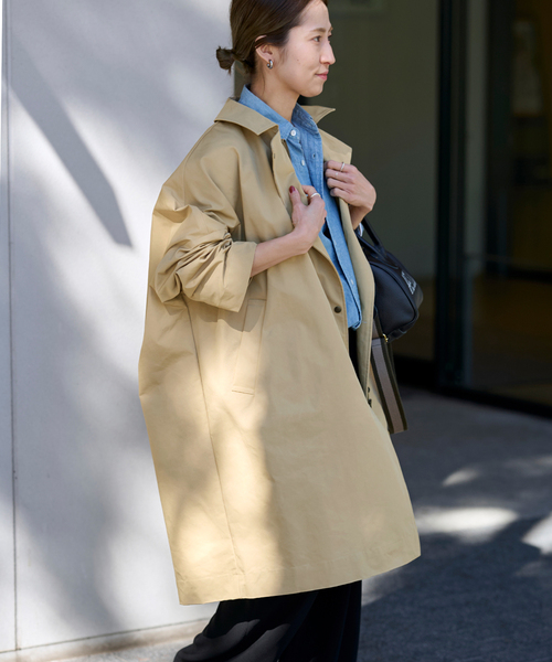 FRAMeWORK（フレームワーク）の「≪追加≫撥水ポンチョトレンチコート 2（その他アウター・レディース・ブラック/ベージュ・36/38）」の11枚目の写真
