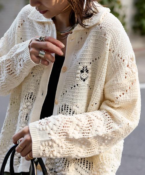 JOURNAL STANDARD(ジャーナルスタンダード)の「ネイティブジャガードシャツ(ニット/セーター・レディース・グリーン/ブラウン/アイボリー・FREE)」の11枚目の写真