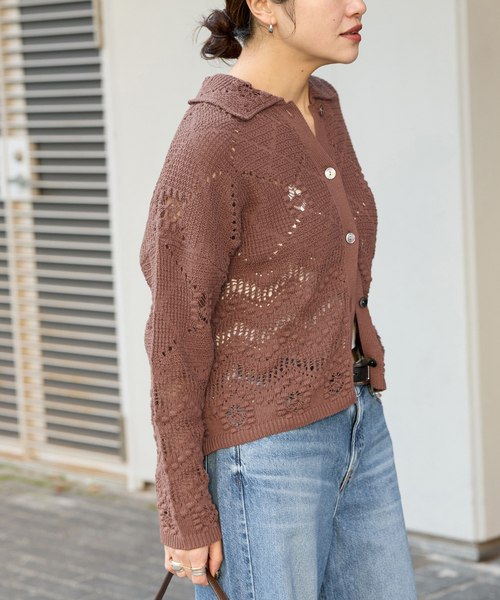 JOURNAL STANDARD(ジャーナルスタンダード)の「ネイティブジャガードシャツ(ニット/セーター・レディース・グリーン/ブラウン/アイボリー・FREE)」の17枚目の写真