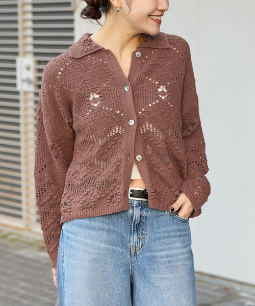 JOURNAL STANDARD(ジャーナルスタンダード)の「ネイティブジャガードシャツ(ニット/セーター・レディース・グリーン/ブラウン/アイボリー・FREE)」の18枚目の写真