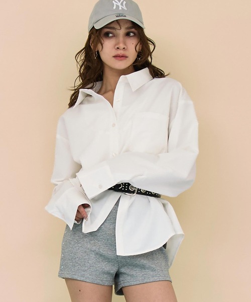 ANAP(アナップ)の「スタッズイージーショートパンツ(その他パンツ・レディース・ブラック/グレー・F)」の12枚目の写真