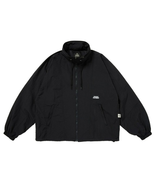 MAGIC NUMBER（マジック ナンバー）の「【MAGIC NUMBER】RETRO NYLON TRACK JK（ナイロンジャケット・メンズ・グレー/ブラック・MEDIUM/LARGE）」の2枚目の写真