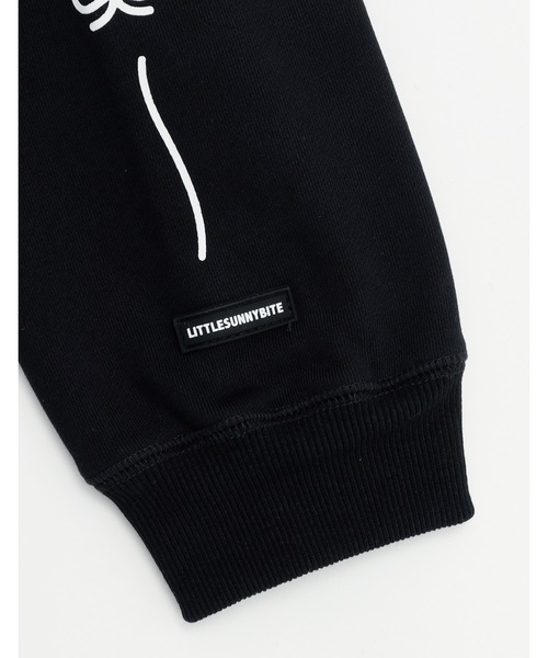 Little sunny bite（リトルサニーバイト）の「《Little sunny bite》short ribbon sweat hoodie（パーカー・レディース・ブラック/ピンク・MEDIUM）」の20枚目の写真