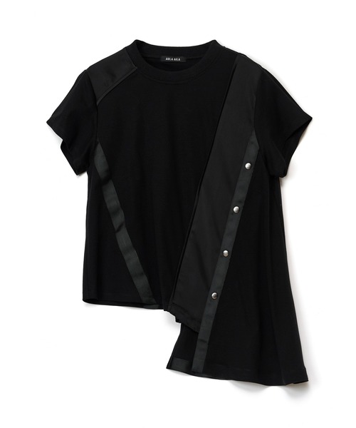 AULA AILA（アウラアイラ）の「アシンメトリーミリタリーディテールＴシャツ（Tシャツ/カットソー・レディース・オフホワイト/カーキ/ブラック・0）」の22枚目の写真