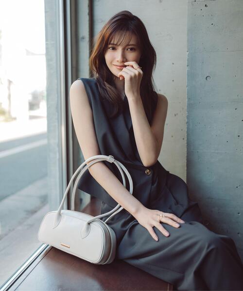 PROPORTION BODY DRESSING（プロポーションボディドレッシング）の「ベルトドッキングワイドパンツ / 1216130302（その他パンツ・レディース・ダークグレー/ベージュ・SMALL/P/S/MEDIUM）」の4枚目の写真