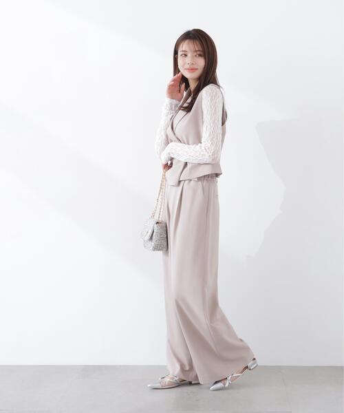 PROPORTION BODY DRESSING（プロポーションボディドレッシング）の「ベルトドッキングワイドパンツ / 1216130302（その他パンツ・レディース・ダークグレー/ベージュ・SMALL/P/S/MEDIUM）」の14枚目の写真