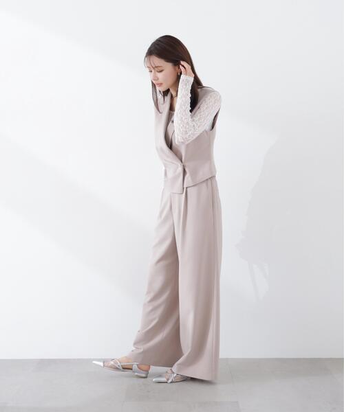 PROPORTION BODY DRESSING（プロポーションボディドレッシング）の「ベルトドッキングワイドパンツ / 1216130302（その他パンツ・レディース・ダークグレー/ベージュ・SMALL/P/S/MEDIUM）」の19枚目の写真