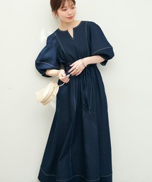 natural couture | ランタンスリーブワンピース(ワンピース)