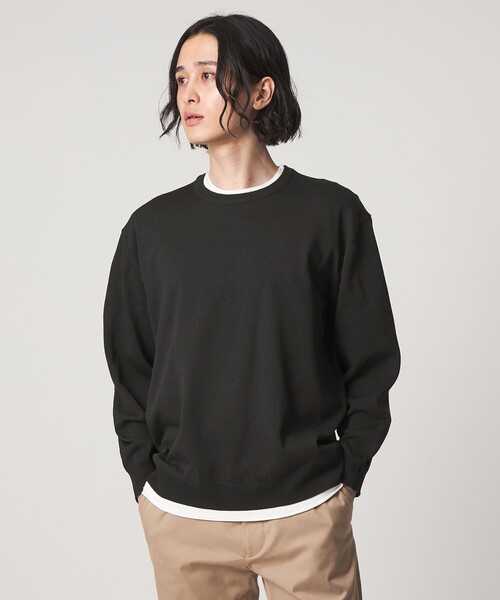 A DAY IN THE LIFE UNITED ARROWS(アデイインザライフユナイテッドアローズ)の「メランジ フェイクレイヤード ニット-ウォッシャブル-<A DAY IN THE LIFE>(ニット/セーター・メンズ・コバルトブルー/ブラック/グレー系・M/L)」の2枚目の写真