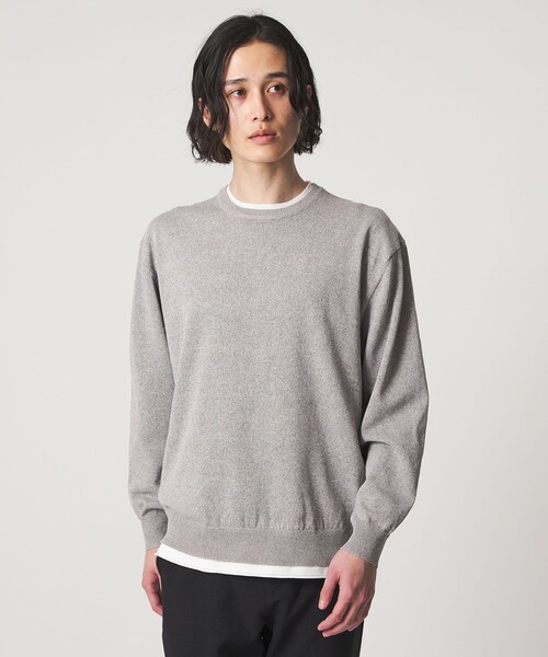 A DAY IN THE LIFE UNITED ARROWS(アデイインザライフユナイテッドアローズ)の「メランジ フェイクレイヤード ニット-ウォッシャブル-<A DAY IN THE LIFE>(ニット/セーター・メンズ・コバルトブルー/ブラック/グレー系・M/L)」の4枚目の写真