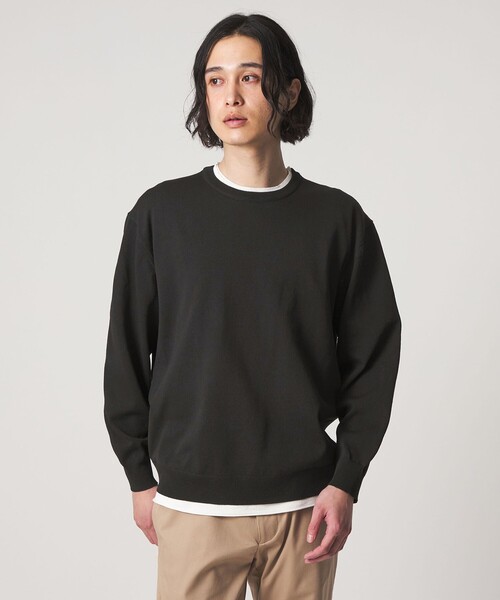 A DAY IN THE LIFE UNITED ARROWS(アデイインザライフユナイテッドアローズ)の「メランジ フェイクレイヤード ニット-ウォッシャブル-<A DAY IN THE LIFE>(ニット/セーター・メンズ・コバルトブルー/ブラック/グレー系・M/L)」の7枚目の写真