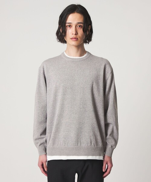 A DAY IN THE LIFE UNITED ARROWS(アデイインザライフユナイテッドアローズ)の「メランジ フェイクレイヤード ニット-ウォッシャブル-<A DAY IN THE LIFE>(ニット/セーター・メンズ・コバルトブルー/ブラック/グレー系・M/L)」の10枚目の写真