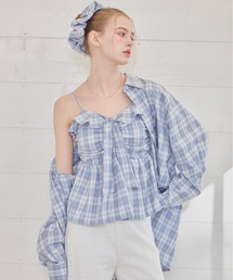 Heather | チェックフリルビスチェ　656717(キャミソール)