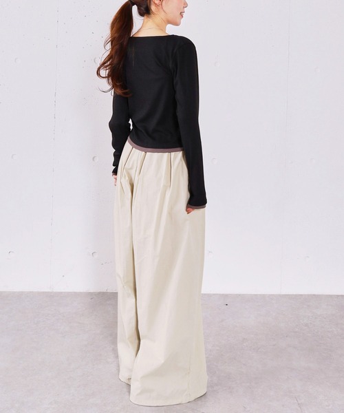 archives（アルシーヴ）の「フリルドロストカットＴＯＰＳ（Tシャツ/カットソー・レディース・ブルー/グレー/ブラック/アイボリー・MEDIUM）」の18枚目の写真