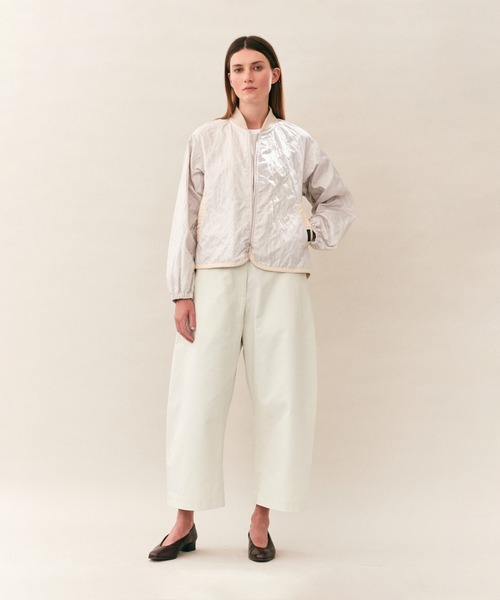 LAVENHAM(ラベンハム)の「Unwadded Bomber Jacket Womens / アンワディッド ボンバー ジャケット ウィメンズ(その他アウター・レディース・ダークブラック/オフホワイト/ブラウン・12/8/6/10)」の7枚目の写真