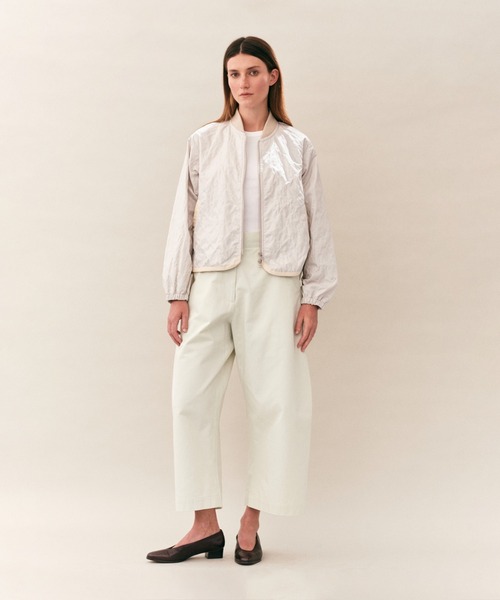LAVENHAM(ラベンハム)の「Unwadded Bomber Jacket Womens / アンワディッド ボンバー ジャケット ウィメンズ(その他アウター・レディース・ダークブラック/オフホワイト/ブラウン・12/8/6/10)」の8枚目の写真