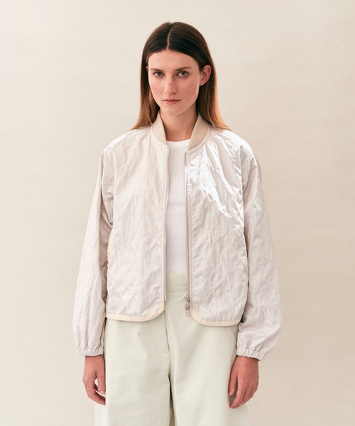 LAVENHAM(ラベンハム)の「Unwadded Bomber Jacket Womens / アンワディッド ボンバー ジャケット ウィメンズ(その他アウター・レディース・ダークブラック/オフホワイト/ブラウン・12/8/6/10)」の9枚目の写真