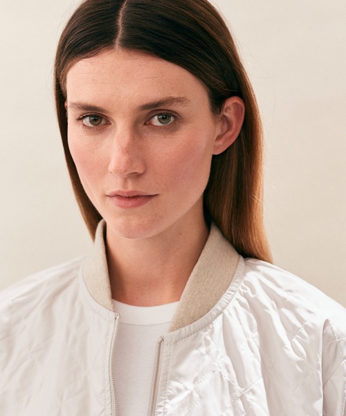 LAVENHAM(ラベンハム)の「Unwadded Bomber Jacket Womens / アンワディッド ボンバー ジャケット ウィメンズ(その他アウター・レディース・ダークブラック/オフホワイト/ブラウン・12/8/6/10)」の12枚目の写真