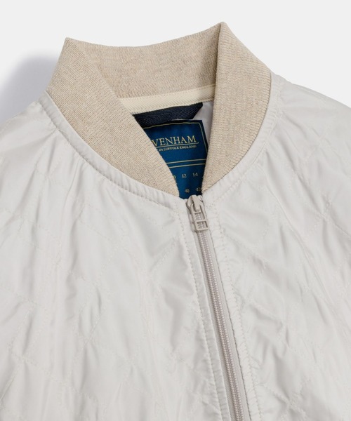 LAVENHAM(ラベンハム)の「Unwadded Bomber Jacket Womens / アンワディッド ボンバー ジャケット ウィメンズ(その他アウター・レディース・ダークブラック/オフホワイト/ブラウン・12/8/6/10)」の16枚目の写真