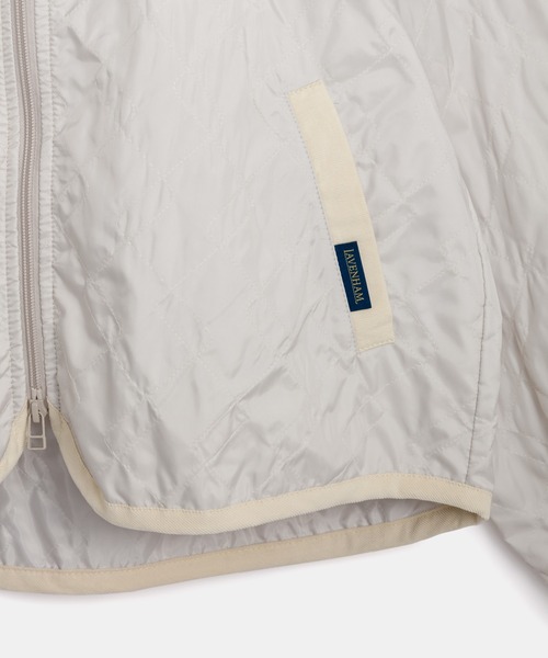 LAVENHAM(ラベンハム)の「Unwadded Bomber Jacket Womens / アンワディッド ボンバー ジャケット ウィメンズ(その他アウター・レディース・ダークブラック/オフホワイト/ブラウン・12/8/6/10)」の17枚目の写真