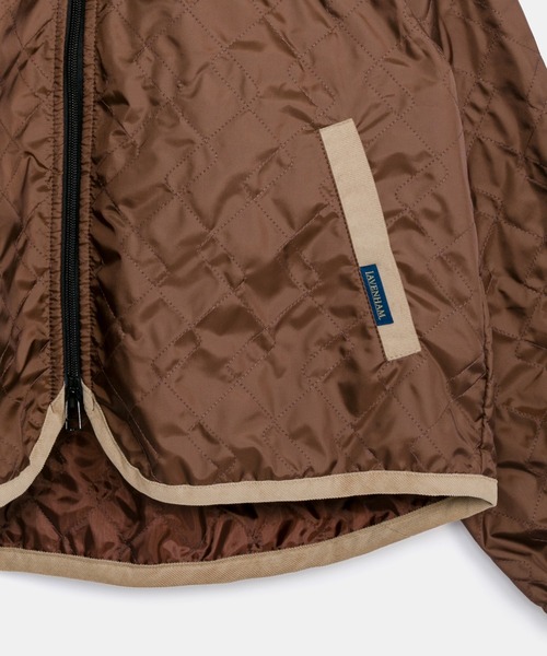 LAVENHAM(ラベンハム)の「Unwadded Bomber Jacket Womens / アンワディッド ボンバー ジャケット ウィメンズ(その他アウター・レディース・ダークブラック/オフホワイト/ブラウン・12/8/6/10)」の5枚目の写真