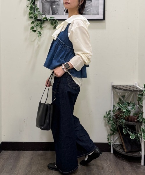 Right-on（ライトオン）の「【HONEYSUCKLE ROSE】フリルカラーブラウス (ラッフルカラー / リボンタイ / レースディテール)（シャツ/ブラウス・レディース・オフホワイト/キャメル/ブラック・M/L）」の22枚目の写真